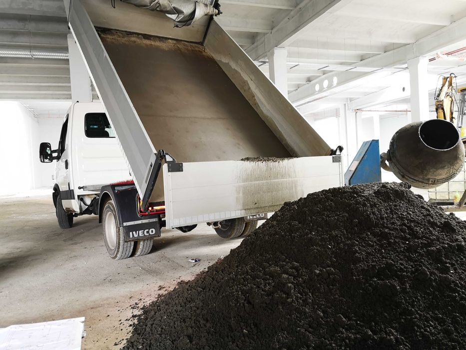 Beton półsuchy chudziak B15 B20 B25 zaprawa mała wywrotka 2m 4t Kraków