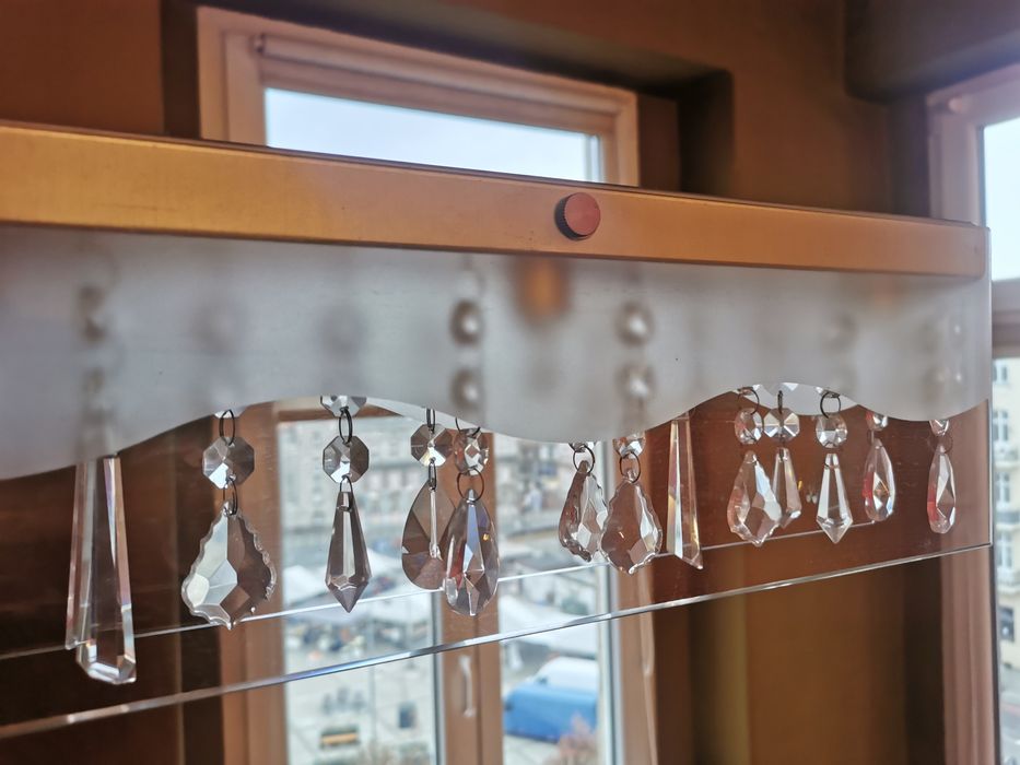 Lampa wisząca z kryształkami