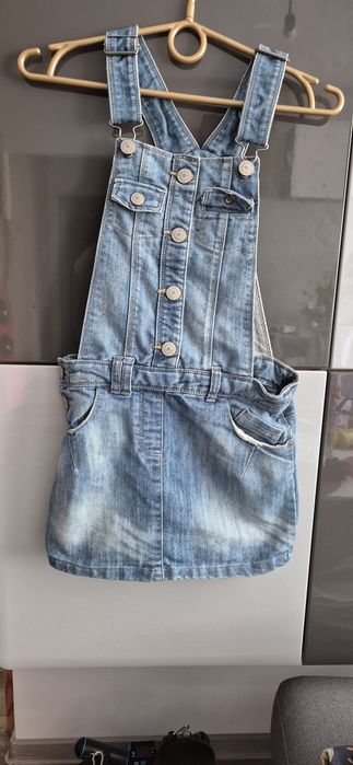 Spódniczka ogrodniczka jeans r.146 Next