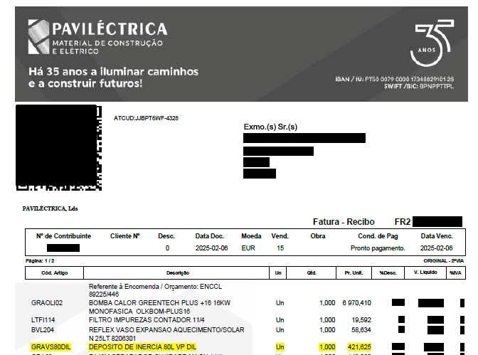 Vende-se Depósito de Inércia 80L + Termóstato ROCA