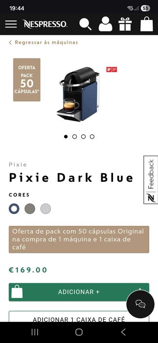 NOVA Nespresso Pixie Maquina café