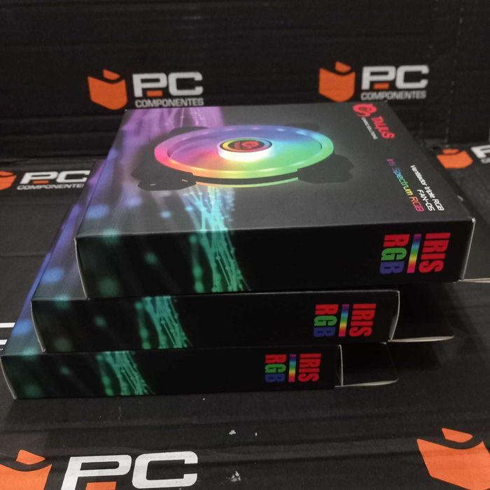 Pack de 3 Ventoinhas Talius Iris Spectrum RGB 120mm