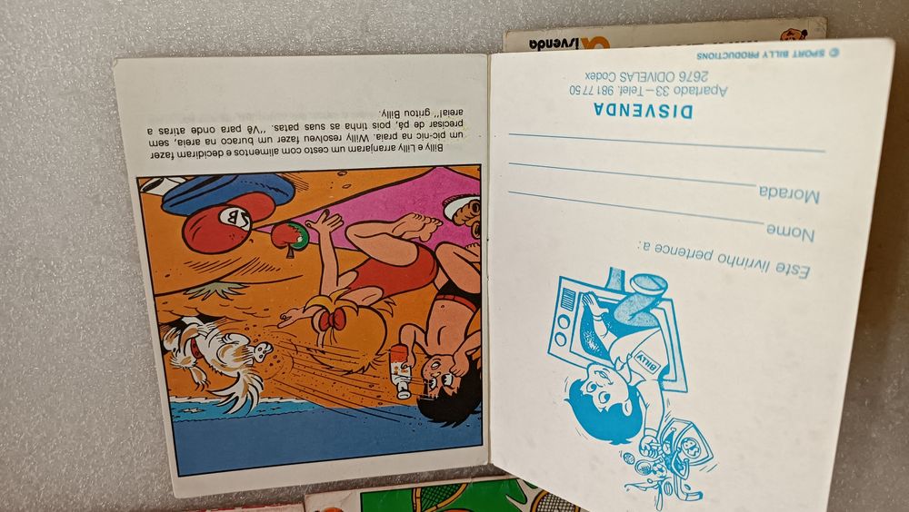 Rara e antiga coleção de mini livros do Sport Billy - completa