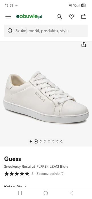 Sprzedam nowe sneakersy GUESS  skórzane