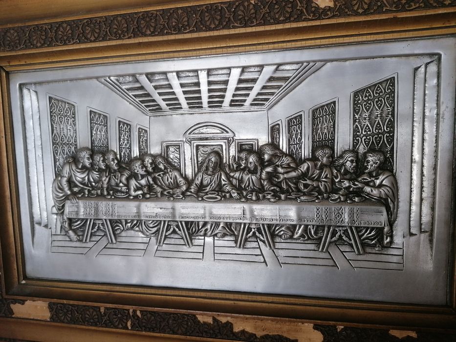 Quadro antigo Última Ceia