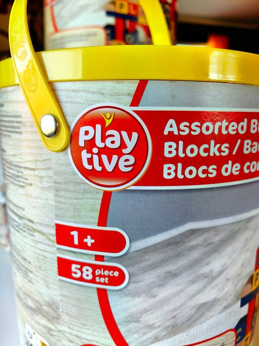 Klocki z LIDLA drewniane Playtive 58 elementów