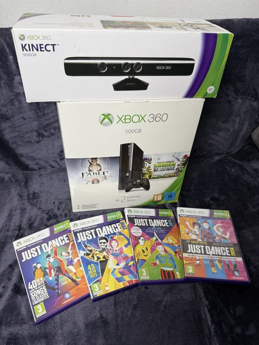 Xbox 360 500GB + Kinect + Just Dance (2014–2017) – idealny na prezent!
