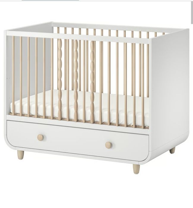 Berço Berço IKEA MYLLRA (60x120) – Como Novo