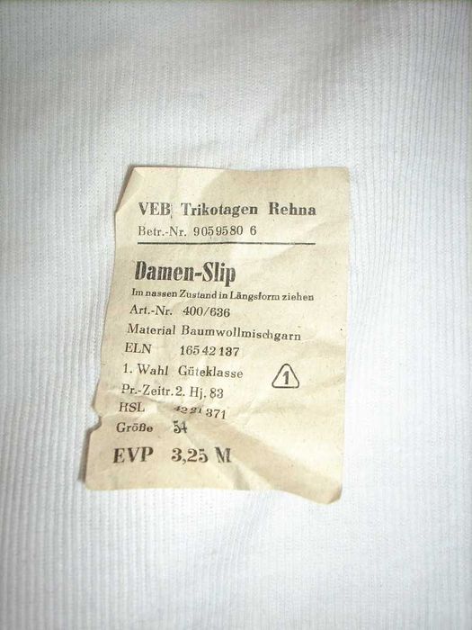 Majtki bawełniane z wysokim stanem, vintage