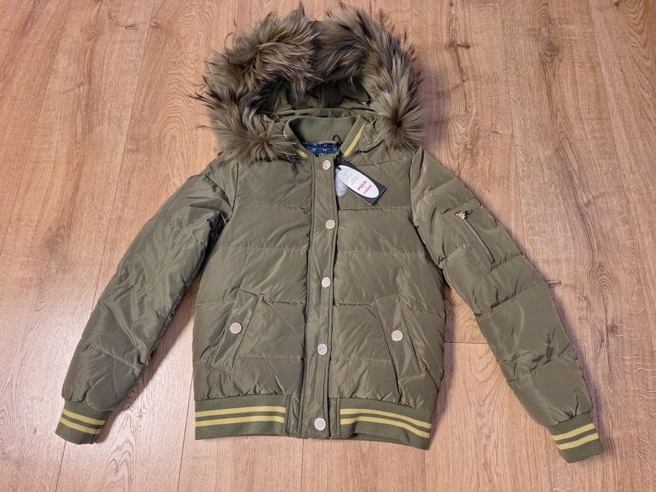 Kurtka puchowa Ochnik xs/34 164 Nowa khaki