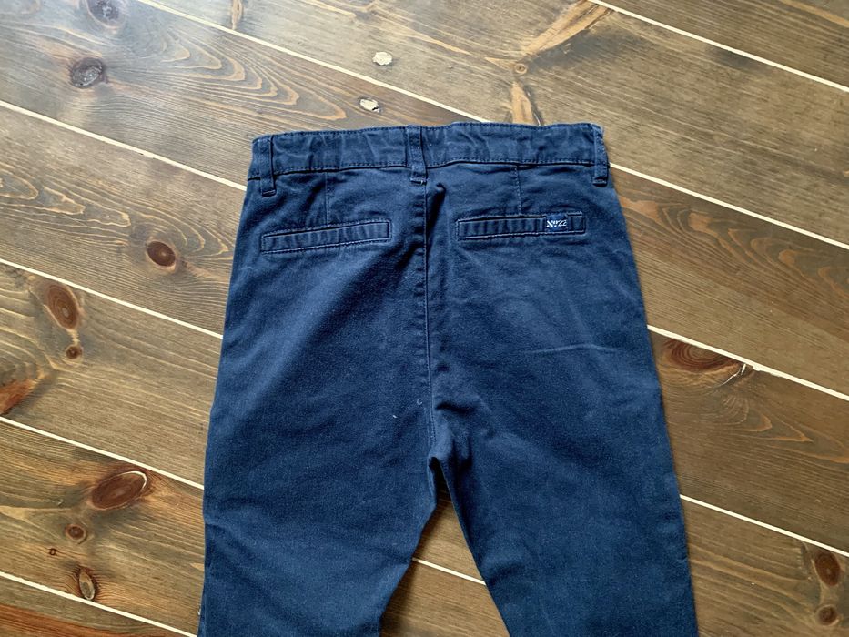 Spodnie chinos granat 134 cm H&M