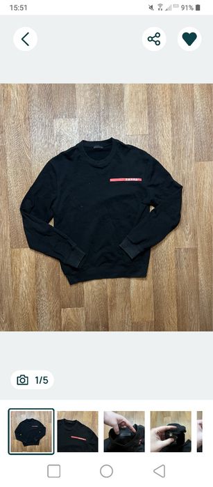 Світшот Prada Red Tab