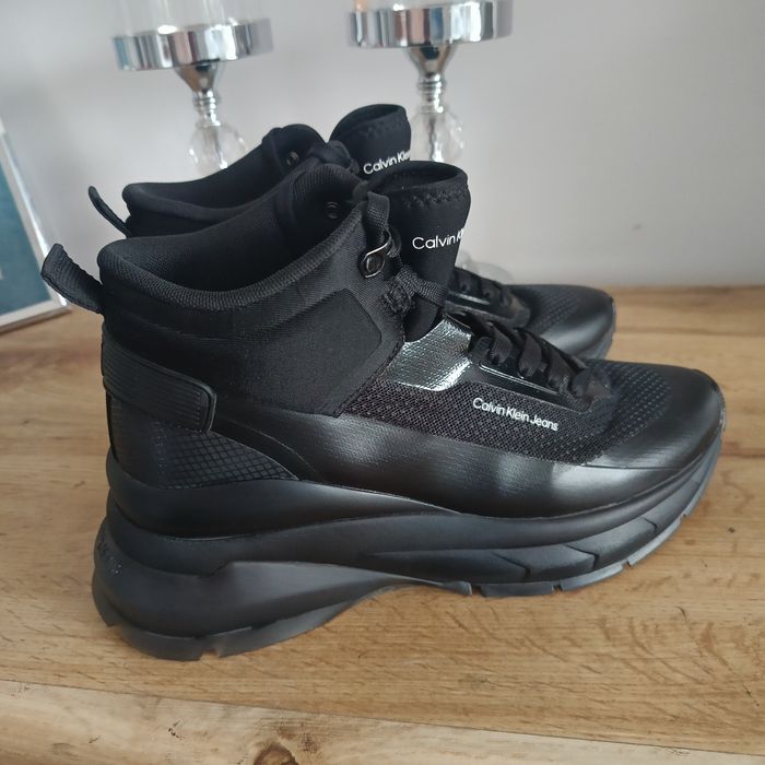 Botki Calvin Klein sneakersy 40 platforma