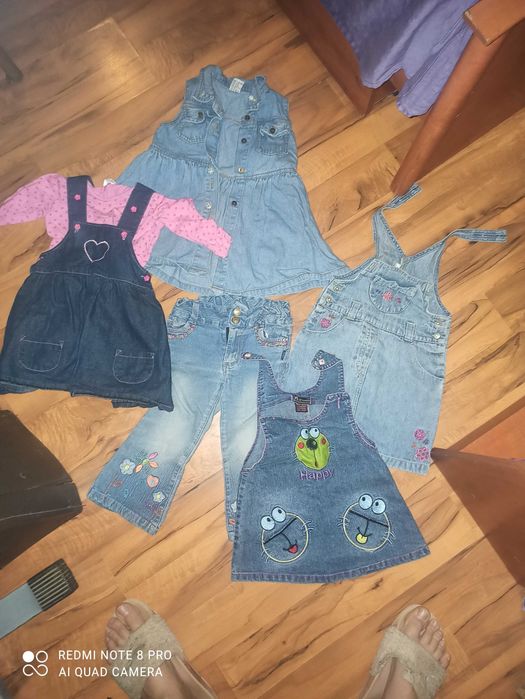 Sprzedam karton ubranek dla dziewczynki w rozmiarze od 68-98