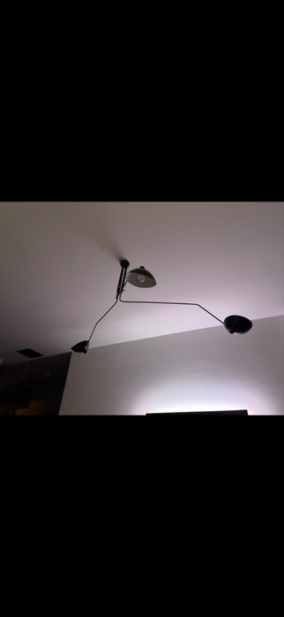 Lampa sufitowa 3 ramienna czarna loftowa loft ikea