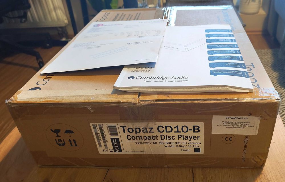 Cambridge Audio Topaz CD10 - odtwarzacz CD + pilot - super stan