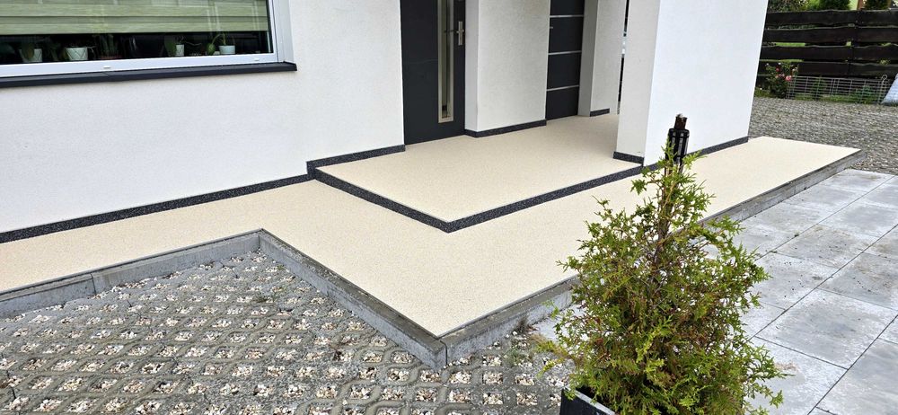 Posadzki żywiczne, izolacje balkonów, tarasów, kamienny dywan, garaże