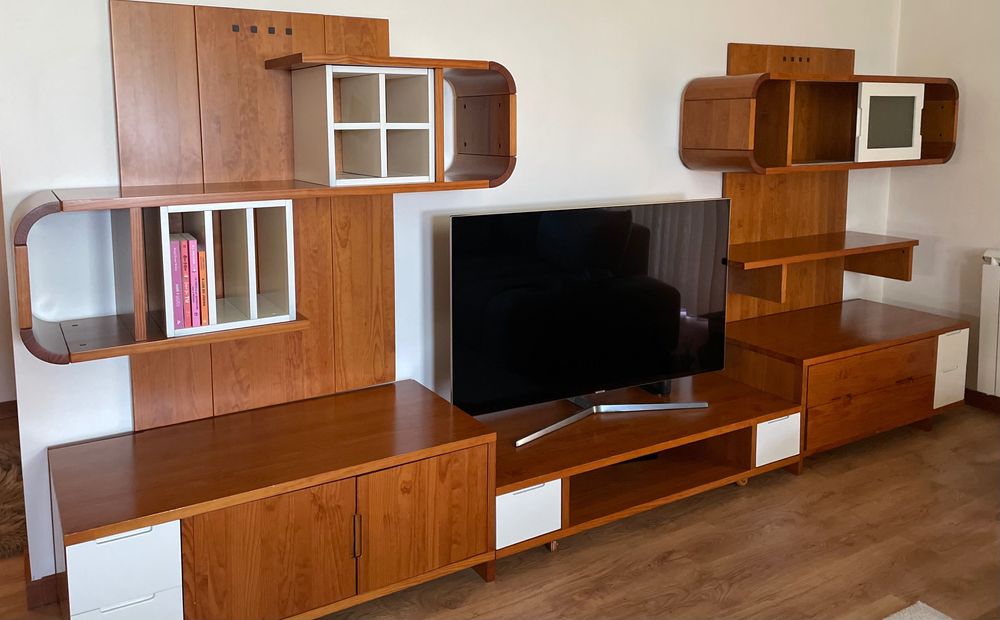 Móvel combinado madeira maciça