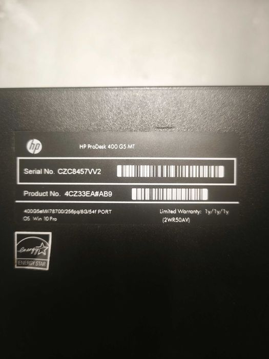 HP Prodesk 400 G5 MT