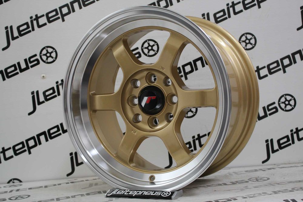 Jantes Novas Japan Racing JR12 15 4x100/114.3 7.5 ET26 - Fazemos Montagem/Envio
