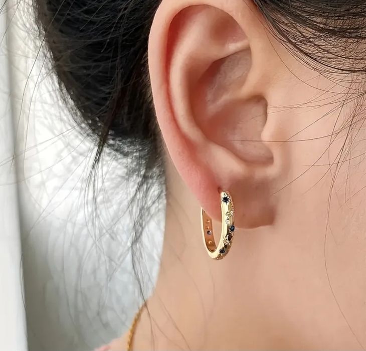 Кільце та сережки срібло позолота