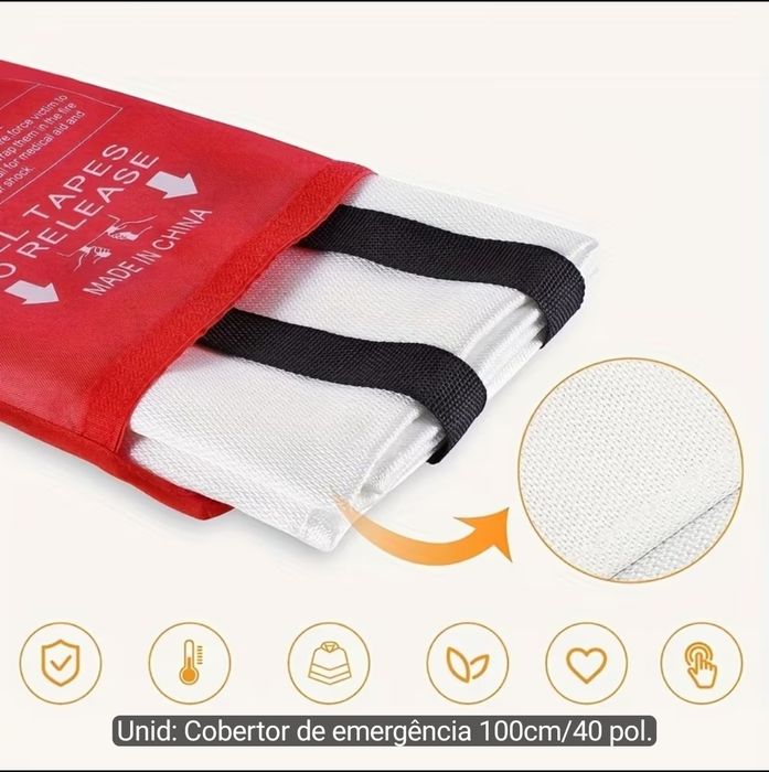 Manta anti fogo emergência