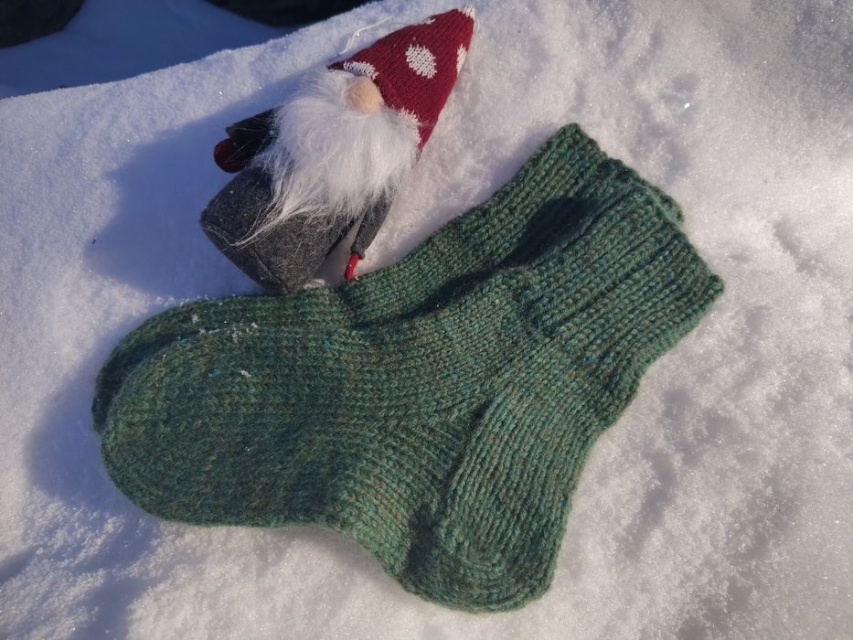 В'язані шкарпетки вовняні дитячі ручна робота