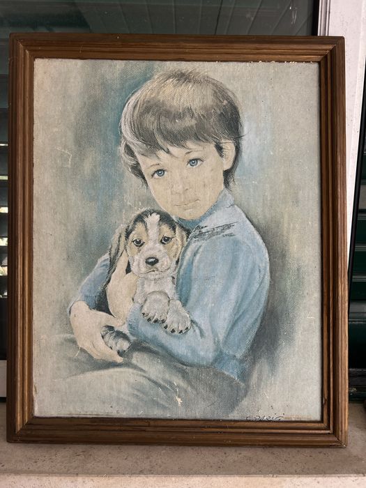Quadro com menino