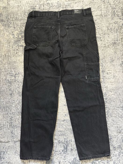 Jeansy Męskie Czarne Cropp Baggy W32 L34