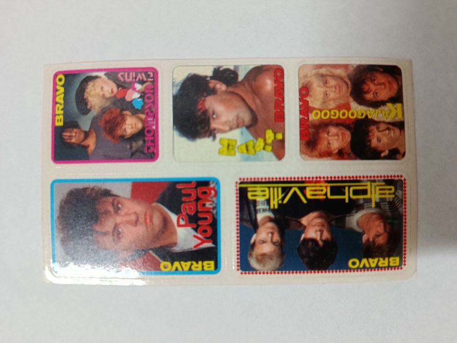 AUTOCOLANTES Musicais - Anos 80 (lote)
