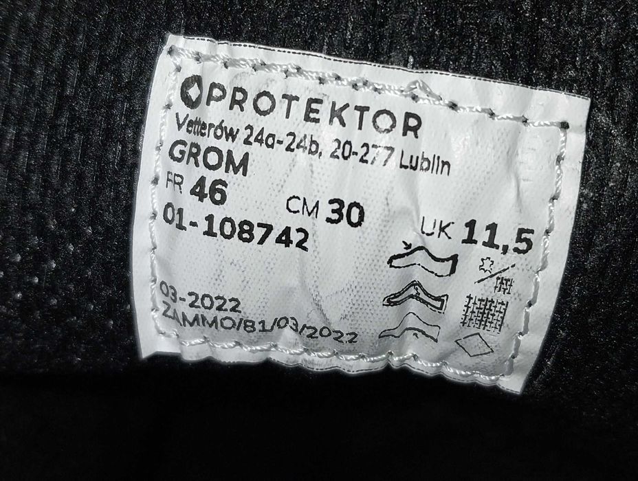 Polskie Buty Taktyczne GROM Wojskowe PROTEKTOR 46
