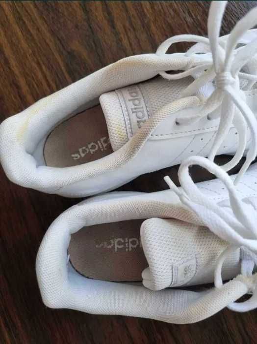 Adidas grand court base różowe białe sneakersy trampki