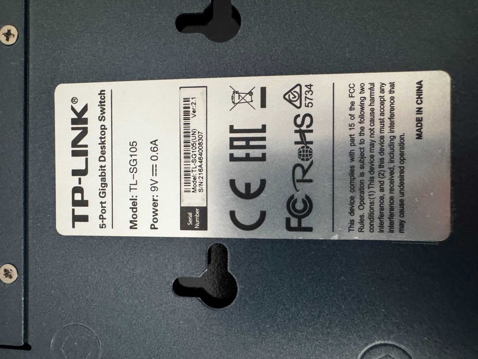 Switch TP-LINK TL-SG108, D-Link DGS-108, NETGEAR GS308E-400EUS ta in.
