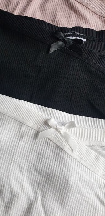 4×Damskie majtki figi w prążek 2XL