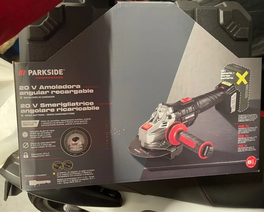 Rebarbadeira Angular Parkside 20V