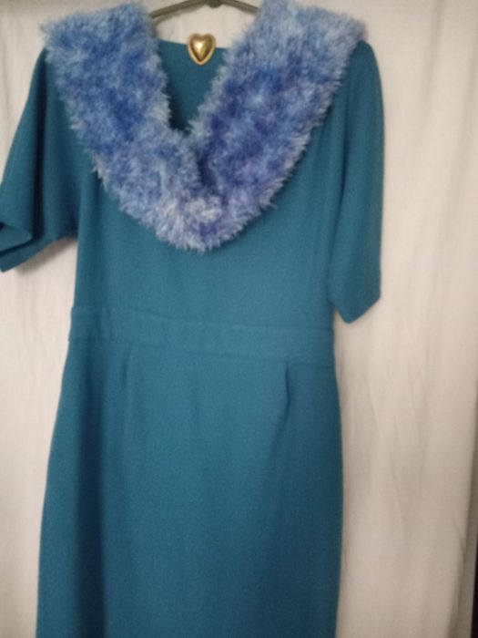 Шарфи Палатини 3 різних Голубий, Фіолетовий Оріфлейм, Пухнастий синій