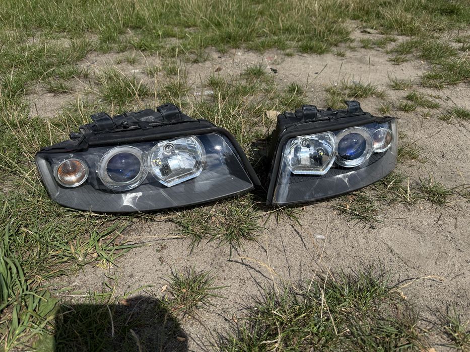 Lampy przednie Audi a4 b6 bi xenon EU cale ladne cena za komplet