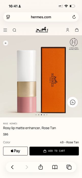 Футляр для помади Hermès Rose Hermès (оригінал)