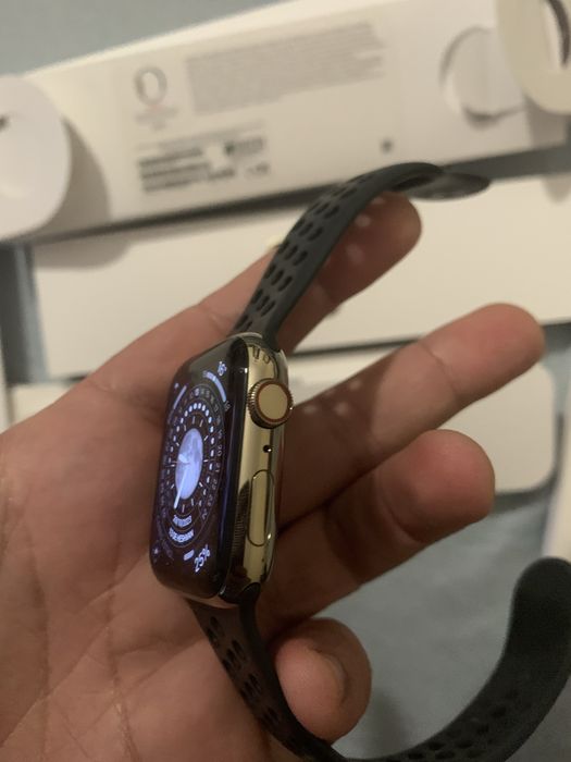 Apple watch 6 44mm em Aço e vidro safira