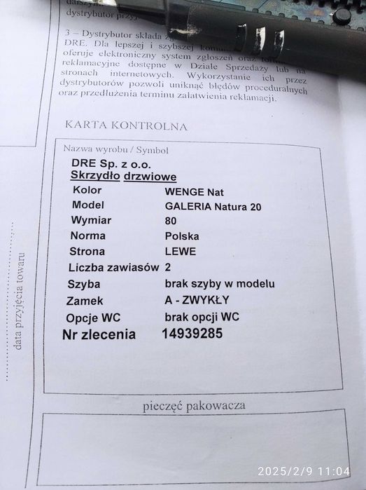 drzwi zewnętrzne lewe 80 nowe jedne jeszcze w folii  firmy DRE