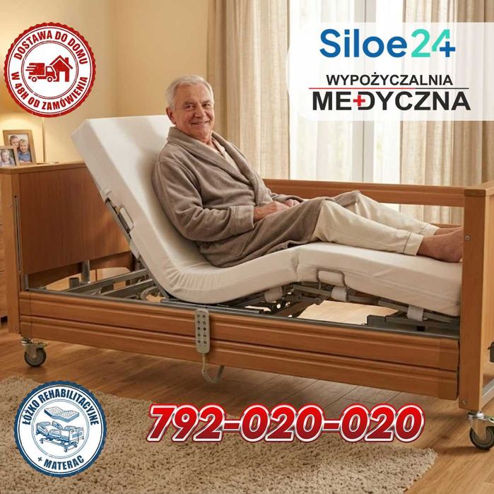 Łóżko rehabilitacyjne koncentrator tlenu Dostawa w 48h