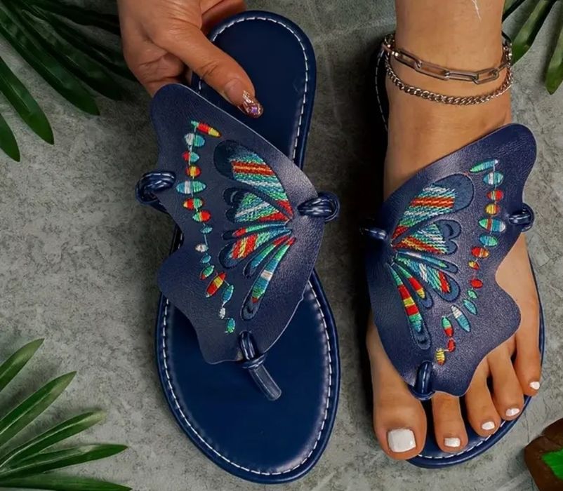 Klapki Japonki Motyl