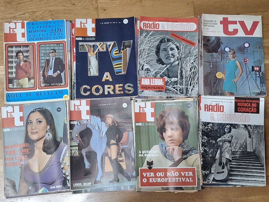 Revistas antigas televisão