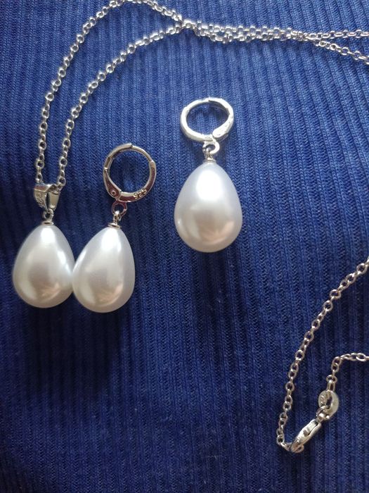 Komplet perełki nowy