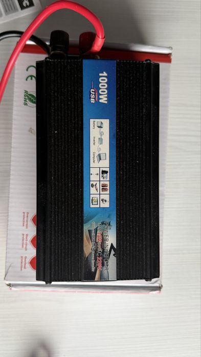 Автомобільний інвертор 12V → 220V 1000W + USB