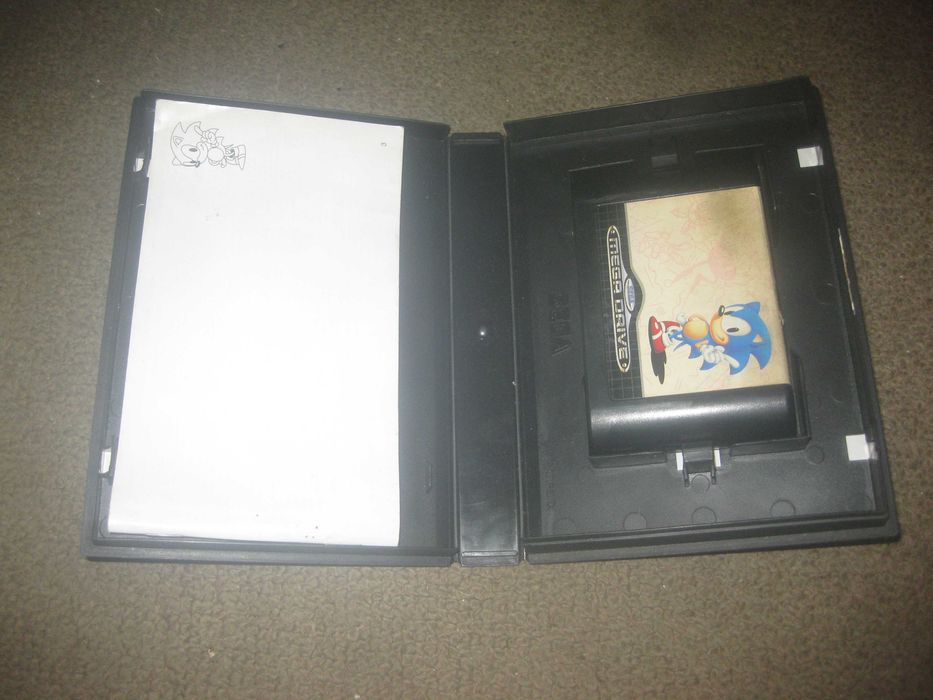 Jogo "Sonic" para Sega Mega Drive/Completo!