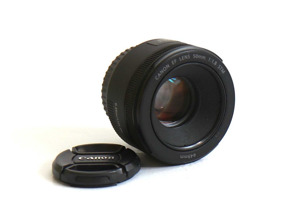 Lente Canon 50mm 1.8 STM lente em boas condições