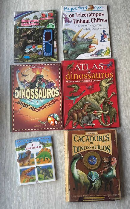 Livros dinossauros (ler descrição)