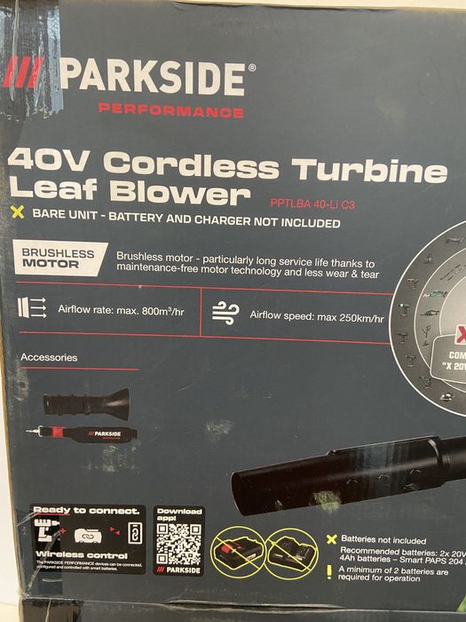 НІМЕЧЧИНА Акумуляторна турбінна повітродувка, дуйка садова Parkside