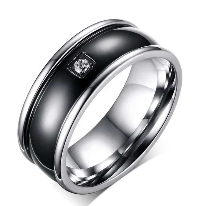 conjunto de 8 anéis novos em aço